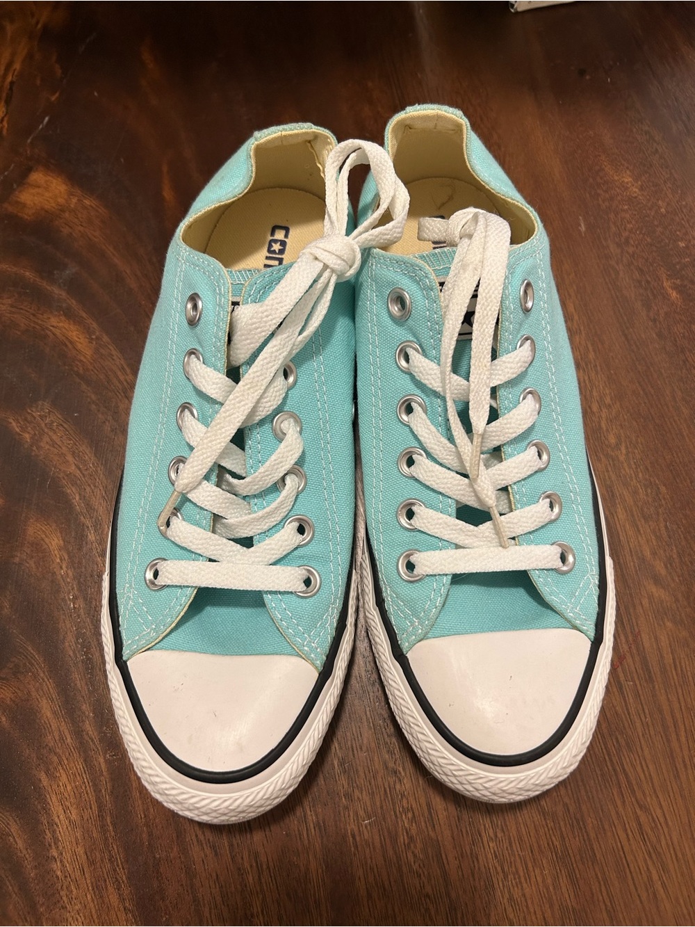 Converse Low Top Sneakers in Aqua Blue New
